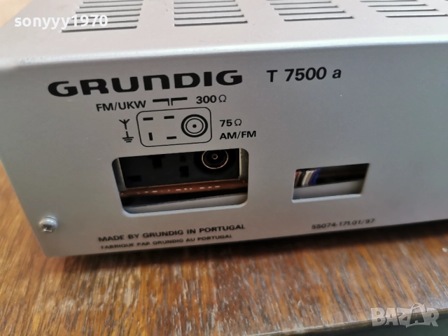 GRUNDIG Т 7500А TUNER-ВНОС SWISS 1112251655, снимка 6 - Ресийвъри, усилватели, смесителни пултове - 52738547