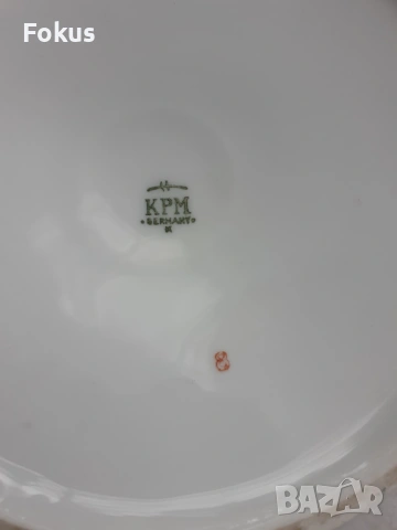 Прекрасен стар колекционерски порцеланов чайник KPM Germay, снимка 5 - Антикварни и старинни предмети - 53490509