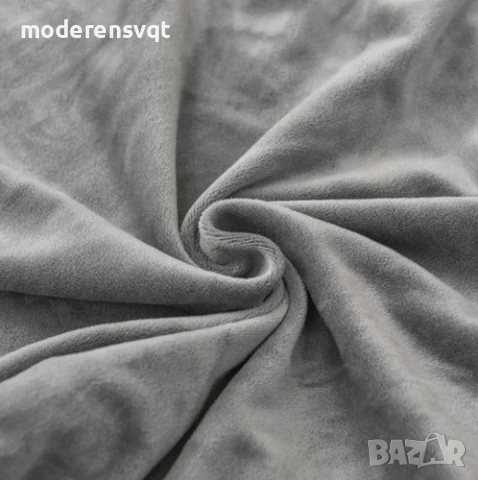 Калъф за стол универсален сив кадифе, снимка 3 - Столове - 50916392