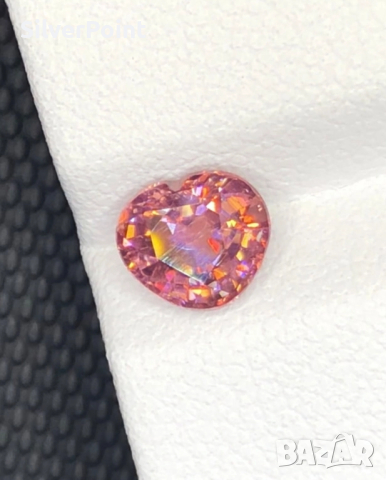 Циркон натурален розово сърце , снимка 3 - Други - 51558012
