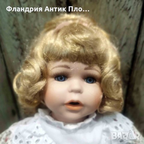 	 Седяща порцеланова кукла, снимка 2 - Колекции - 35106500
