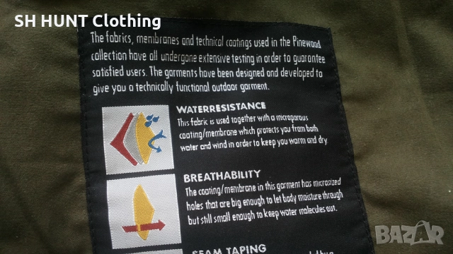 PINEWOOD WATERPROOF BREATHABLE Jacket размер XL за лов яке водонепромокаемо - 1702, снимка 17 - Екипировка - 52851895