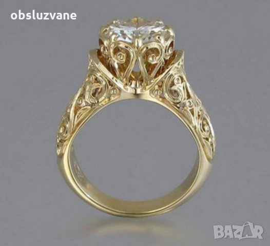 Луксозен пръстен с диамант 💥, снимка 4 - Пръстени - 32761402