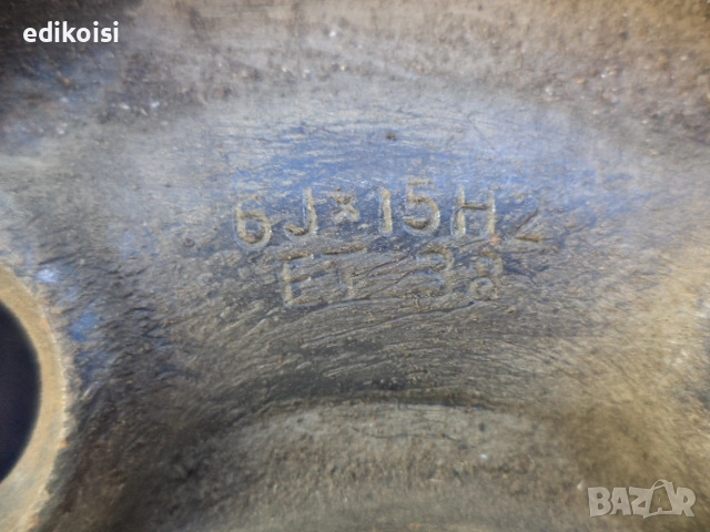 4бр. Джанти 15 Цола за ФВ/Ауди/Сеат/Шкода, снимка 2 - Гуми и джанти - 51529232