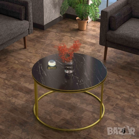 Кръгла масичка за кафе / Холна масичка - 12 цвята, снимка 11 - Маси - 51932688