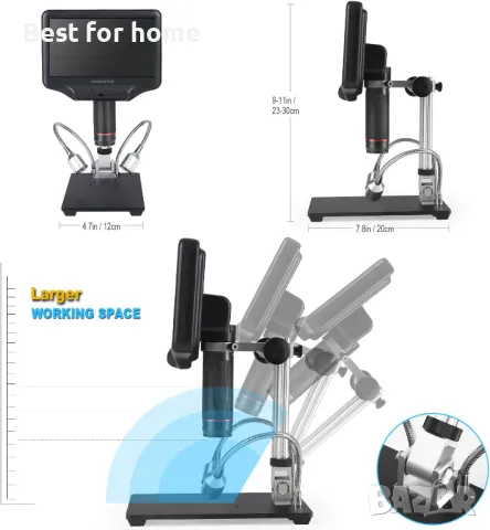 Andonstar AD407 3D HDMI цифров микроскоп, снимка 5 - Други инструменти - 49414129