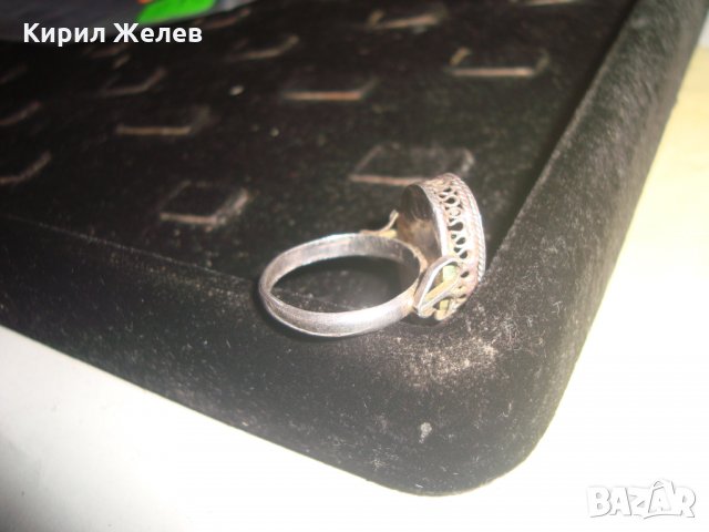СРЕБЪРЕН ФИЛИГРАНЕН ПРЪСТЕН СТАРИННА АЖУРНА РЪЧНА ИЗРАБОТКА СРЕБРО с ГРАНУЛАЦИЯ БИЖУ УНИКАТ 22724, снимка 13 - Антикварни и старинни предмети - 33133389