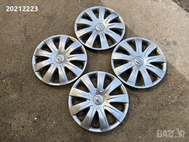 4 броя оригинални тасове за Toyota Yaris 15, снимка 5 - Аксесоари и консумативи - 52815553