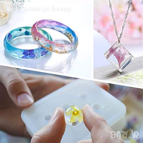 Нова Прозрачна Епоксидна Смола 1000ml Комплект за Бижута - Водоустойчива, снимка 7 - Други - 43421431