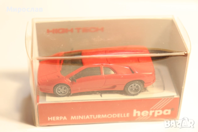 HERPA H0 1/87 LAMBORGHINI КОЛИЧКА КАМИОН МОДЕЛ, снимка 2 - Колекции - 52637950