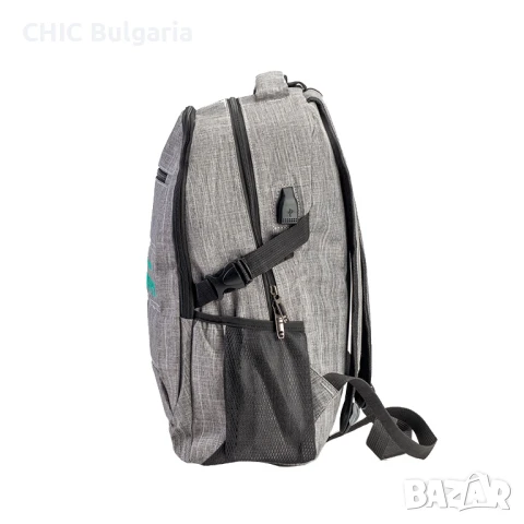 Раница с USB, кутия за обяд и бамбуков химикал + Подарък коледни лакомства, снимка 3 - Раници - 51363450