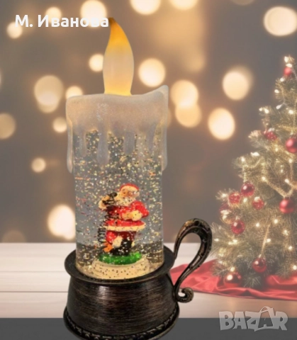 Вълшебна свещ с Дядо Коледа🕯️🌟