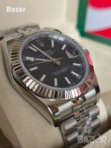 Rolex 41mm Dark blue Пълен Комплект Автоматичен Самонавиващ се механизъм топ изработка със sapphire , снимка 4 - Мъжки - 52466311