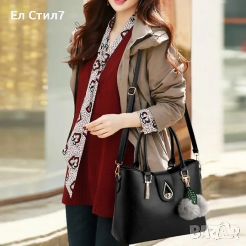 💕Дамска чанта 3 части, снимка 3 - Чанти - 52355240
