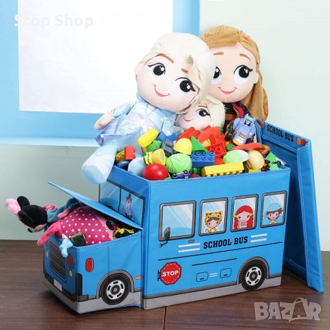 Детски автобус за игра сгъваема табуретка, снимка 2 - Мебели за детската стая - 40121626
