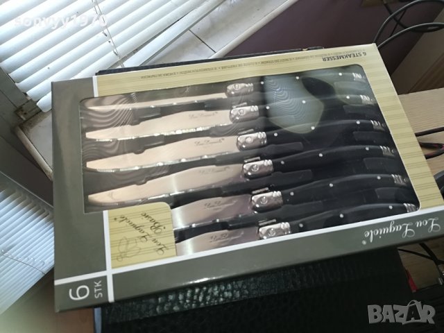 laguiole 6бр BLACK-knives france 0804211542, снимка 2 - Други ценни предмети - 32475201