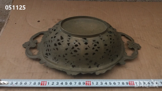 масивна аристократична бронзова фруктиера , снимка 9 - Други ценни предмети - 53025853