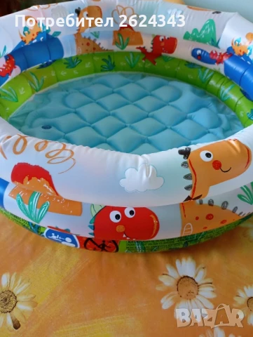 Бебешки надуваем басейн с 3 пръстена INTEX