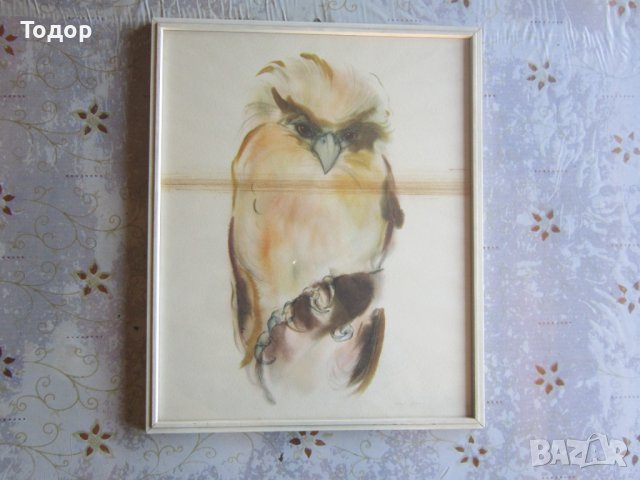 Картина акварел подписана , снимка 4 - Картини - 37396479