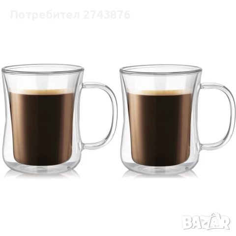  ЧАША С ДВОЙНО ДЪНО ЗА ЧАЙ И КАФЕ,ВМЕСТИМОСТ 200МЛ-ТЕРМО ЧАША, снимка 1