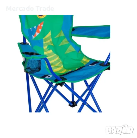 Детски сгъваем къмпинг стол, Динозавър, С калъф, Син , снимка 2 - Детски шезлонги - 49665567