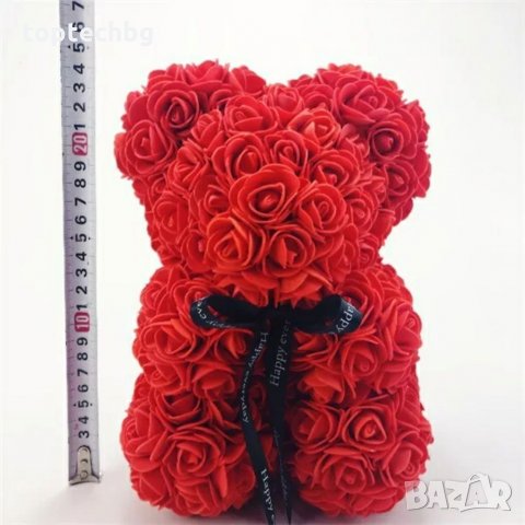 Мече от рози, ROSE BEAR S в кутия, снимка 9 - Романтични подаръци - 35527085