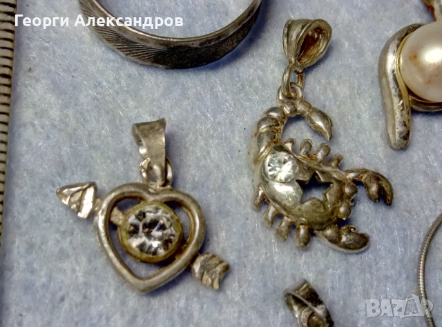 Лот СРЕБЪРНИ БИЖУТА По ДОГОВАРЯНЕ !!! СРЕБРО 925 / На бройка, снимка 10 - Колиета, медальони, синджири - 52870406