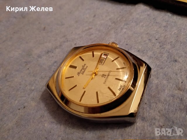 RIVINGTON ELECTRA 23 DATOMATIC МАРКОВ ПОЗЛАТЕН МЕХАНИЧЕН ЧАСОВНИК РАБОТЕЩ ХОНГ КОНГ ШВЕЙЦАРИЯ 37123, снимка 14 - Мъжки - 40197980