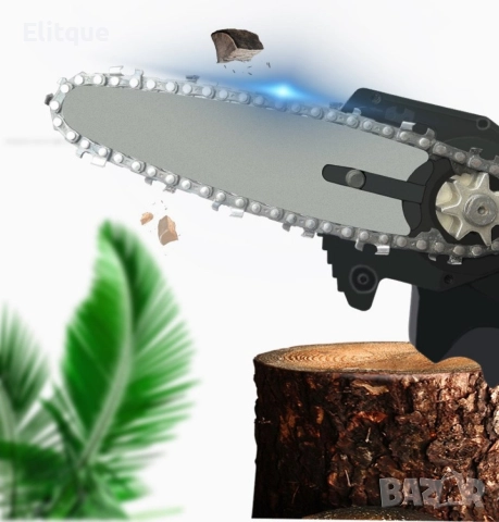 15см - Ръчен електрически верижен трион от закалена стомана с Две батерии !, снимка 13 - Друга електроника - 52606624