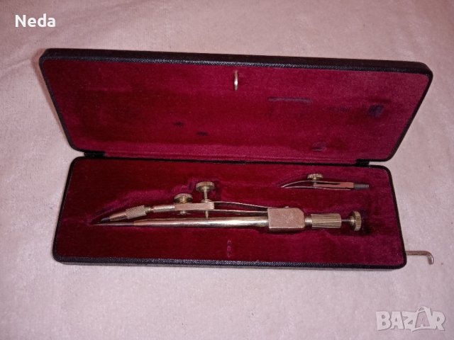 Малък комплект пергели E.Q..Richter&Co, снимка 2 - Ученически пособия, канцеларски материали - 38154382