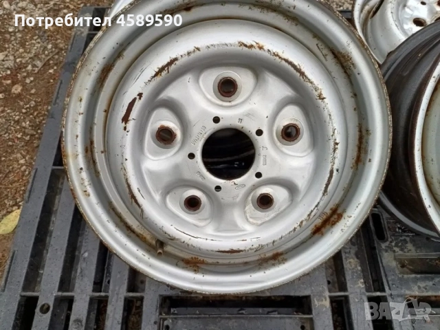 4бр.Оригинални железни джанти 14цола 5x160 за Ford Transit(1995-2000), снимка 4 - Гуми и джанти - 51804124