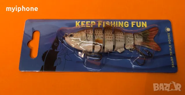 VTAVTA 10/14 см потъващи воблери Риболовни примамки Съединена Crankbait Swimbait 8-сегментна твърда , снимка 5 - Стръв и захранки - 48495742