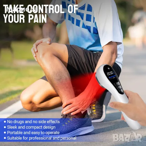 Масажор за терапия с инфрачервена червена светлина за тяло / За мускулни и ставни болки, снимка 3 - Масажори - 49544568