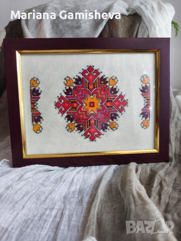 Картина с българска шевица, снимка 2 - Картини - 49741214
