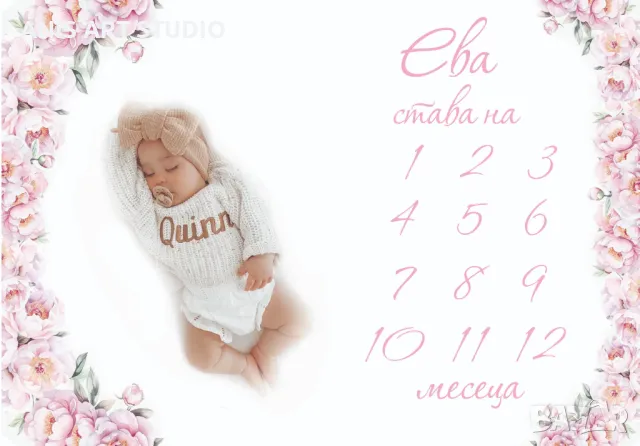 Платно за месечинки/Платно за снимки на бебето/Месечинка