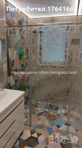 Стъклени душ прегради с панти, снимка 13 - Душ кабини и вани - 43311490