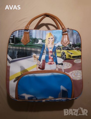 Нова пътна ръчна дамска чанта сак Барби, снимка 1 - Сакове - 33510697