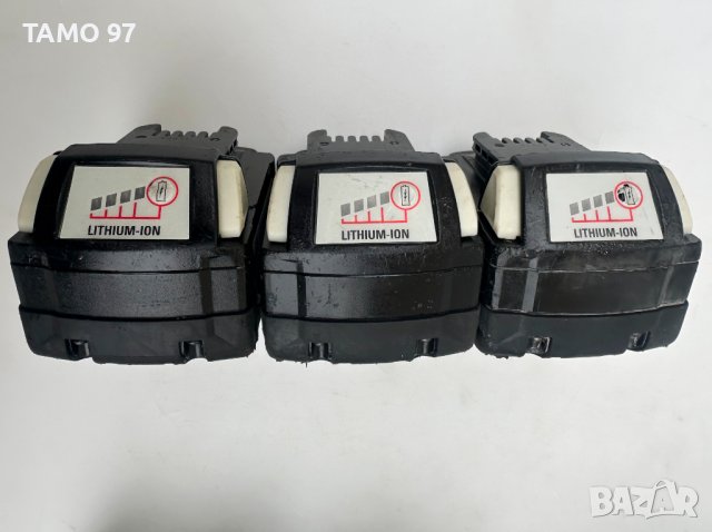 Berner / Milwaukee - Батерии 18V 5.0Ah и зарядни, снимка 3 - Други инструменти - 43383138