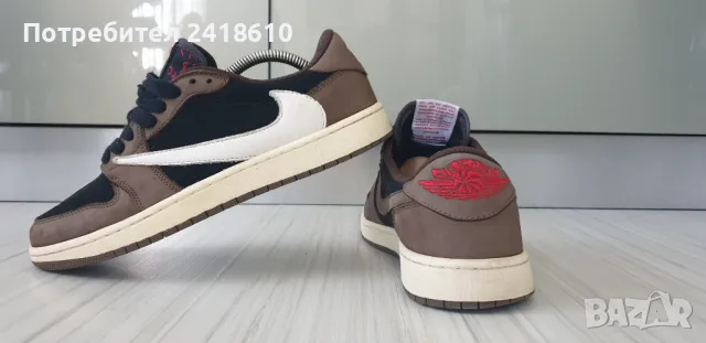 Nike Air Jordan 1 x Travis Scott  Mens Size 42/26.5 UK 7.5  US 8.5 ОРИГИНАЛ! Мъжки Кецове., снимка 5 - Кецове - 47389633