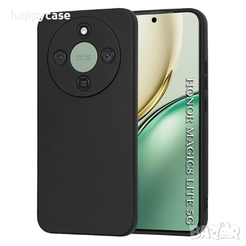 Honor Magic 8 Lite / LIQUID SILICONE Силиконов кейс гръб калъф с подплата, снимка 3 - Калъфи, кейсове - 52942329