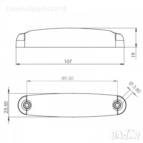 LED Неон Светлини Габарити Маркер за Камион Ремарке Бус Тир 12V или 24V, снимка 5 - Аксесоари и консумативи - 32219942