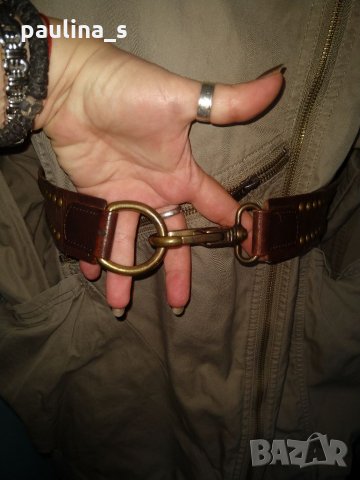 Колан от естествена кожа / genuine leather belt / "Banana republic" ®, снимка 4 - Колани - 32380795