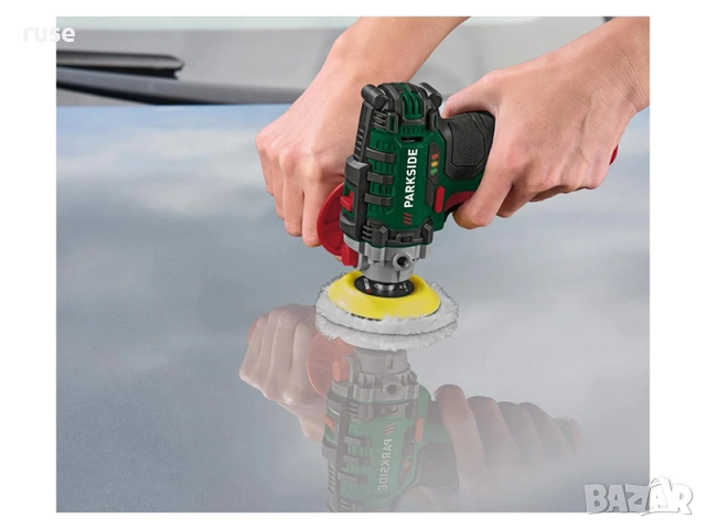 НОВА! Акумулаторна полираща машина Parkside PAAP 12 + батерия + зарядно, снимка 3 - Полирмашини - 51467716