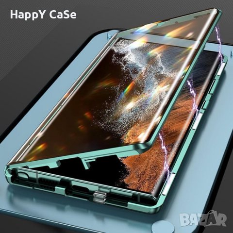 Samsung Galaxy S24 FE / S23 FE / Двоен 360 градуса магнитен кейс калъф с камера протектор, снимка 3 - Калъфи, кейсове - 43745126