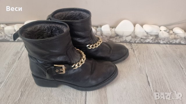 Боти от естествена кожа, снимка 3 - Дамски боти - 43104180