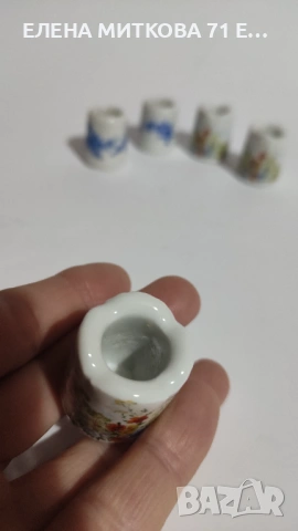 Лот от 6 мини порцеланови свещника, снимка 8 - Други ценни предмети - 53013760