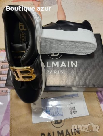 комплект чанта и обувки със сертификат и кутия на balmain paris, снимка 3 - Чанти - 44116988