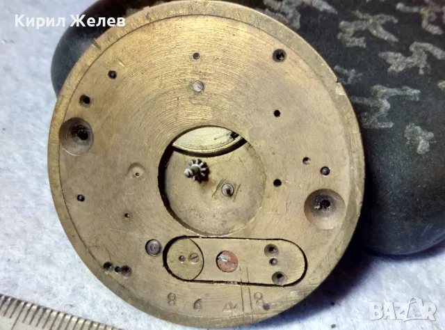 МЕХАНИЗЪМ от РЯДЪК МОДЕЛ СТАР КОЛЕКЦИОНЕРСКИ ВИКТОРИАНСКИ ДЖОБЕН ЧАСОВНИК 44437, снимка 10 - Антикварни и старинни предмети - 48623459