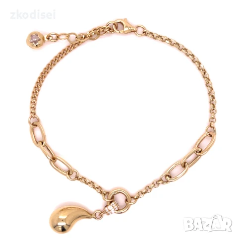 Златна дамска гривна Bottega 3,61гр. 19,5см. 14кр. проба:585 модел:33711-5, снимка 1