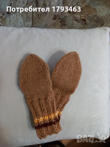 Ръчно плетени детски чорапи от вълна, снимка 2 - Чорапи - 38766980